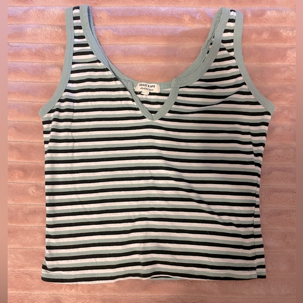 Multicolored Striped Girls Tank Top